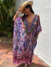 JAIPUR - Luxury Cold Shoulder Kaftan - Pink