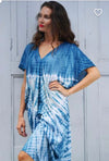 Indigo skies -maxi kaftan