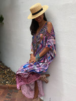 JAIPUR - Luxury Cold Shoulder Kaftan - Pink