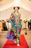 THE GAUDI - 100% Silk Luxury Kaftan - Rainbow