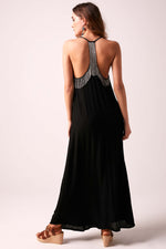 INDIA - Beaded Maxi Dress - Black