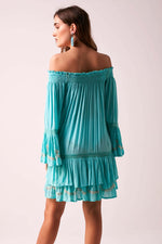 Angelica Sequin Dress - Turquoise