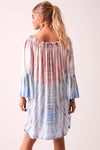 ARABELLA - Tie-Dye - Blush Pink & Sky Ombré Summer Dress