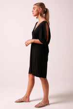Athena Short V-neck and Cold Shoulder Embellished Dress