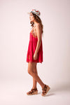 Babydoll Backless Dress - Hot Pink