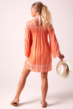 Bardot Dress Coral