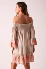 BRIGITTE - Baby Doll Dress - Nude