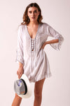 Lacey Beach Dress White