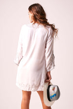 Lacey Beach Dress White