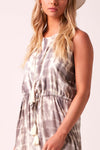 IMOGEN - Tie-Dye Midi Dress - Natural