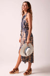 IMOGEN - Tie-Dye Dress - Storm Grey