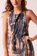 IMOGEN - Tie-Dye Dress - Storm Grey