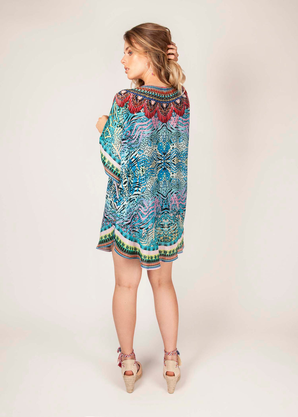 AZURE SKIES - Luxury Kaftan - Blue