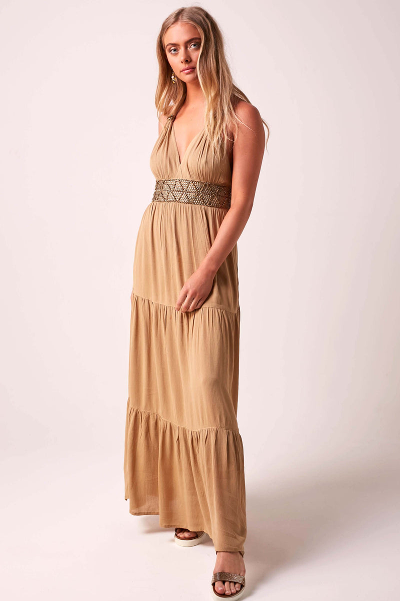 GLORIOUS GODDESS - Maxi Dress - Nude