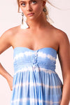 SUNDOWN - Strapless Maxi Dress - Forget-me-not blue