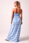SUNDOWN - Strapless Maxi Dress - Forget-me-not blue