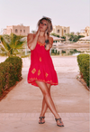 Babydoll Backless Dress - Hot Pink