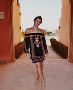 Beachy Keen Bardot - Dress - Black