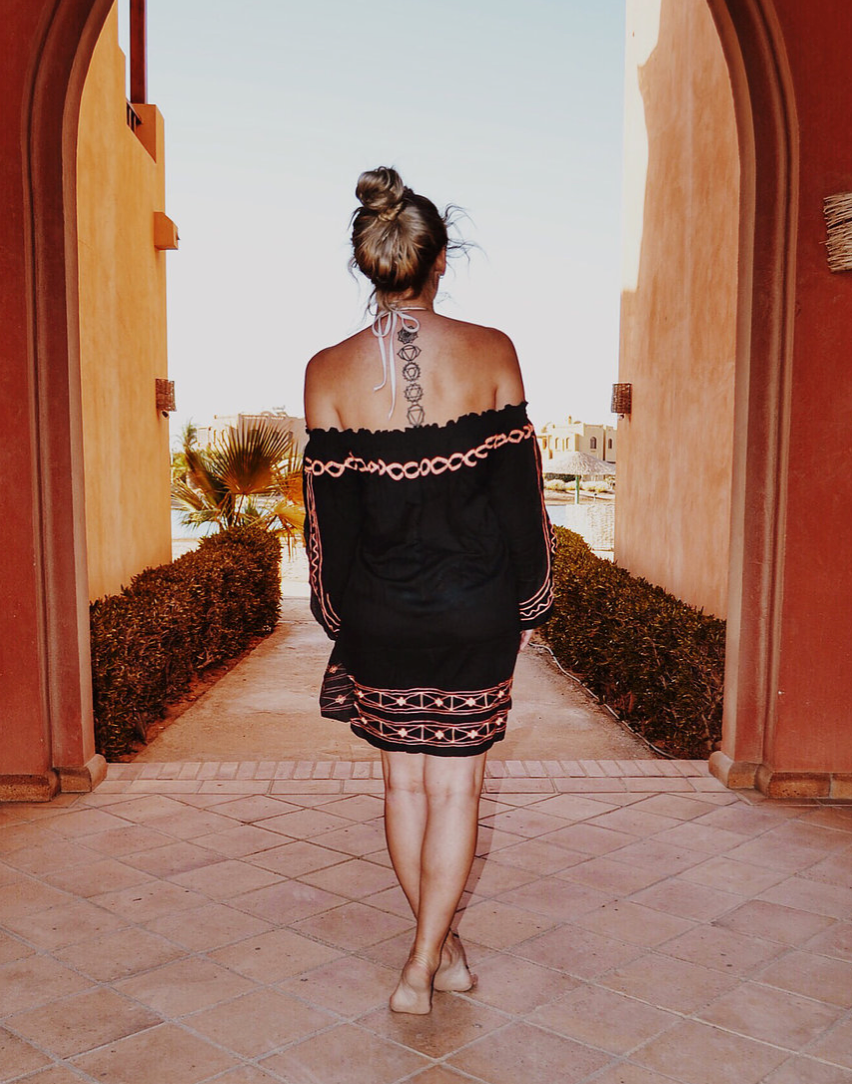 Beachy Keen Bardot - Dress - Black