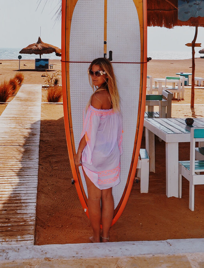 Beachy Keen Bardot - Dress - Lilac