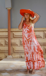 Maxi Dress - Orange Tie-Dye