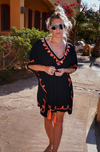 Tie Waste - Kaftan - Black/Orange £55